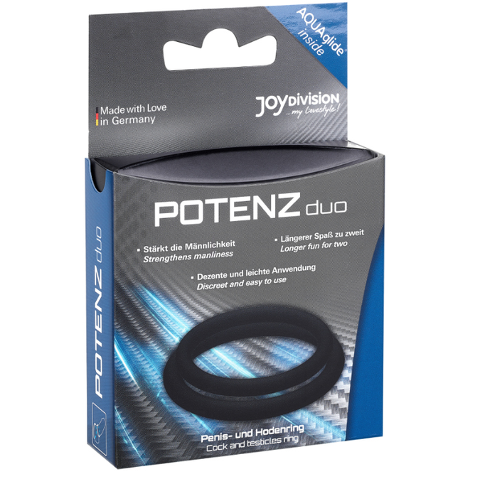 Joydivision Potenzduo – Zwarte Ringen - M