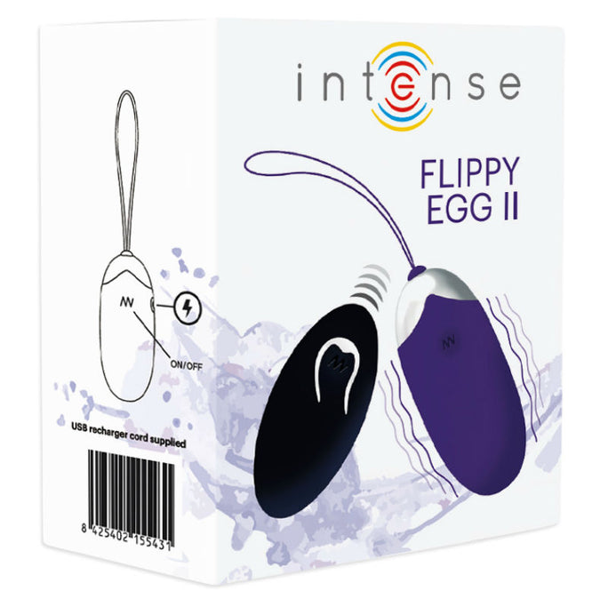 Intense – Flippy II Vibrations-Ei mit Fernbedienung Lila