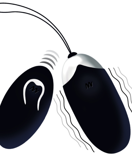 Intense – Flippy II Vibrations-Ei mit Fernbedienung Schwarz