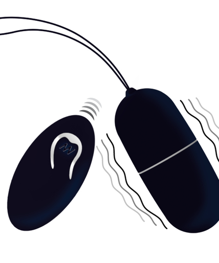 Intense – Flippy I Vibrations-Ei mit Fernbedienung Schwarz