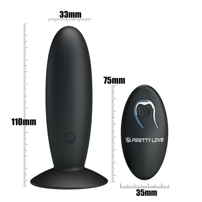 Pretty Love – Wiederaufladbarer Analplug mit Vibration und Steuerung