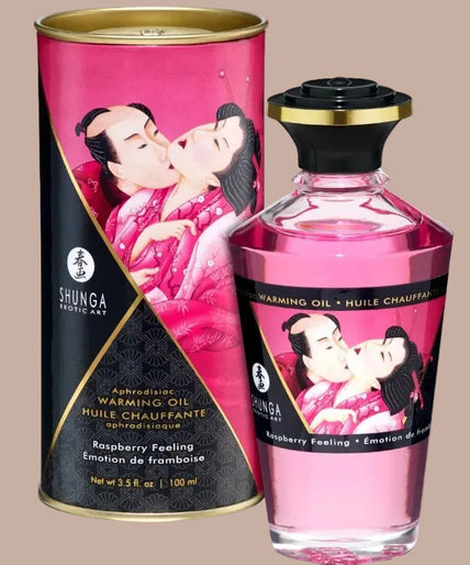 Shunga – Heat Effect Massage Oil Intense Raspberry 100ml
