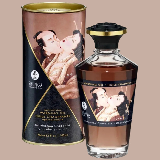 Shunga – Massageöl mit Hitzeeffekt Intensiver Schokoladenduft 100ml