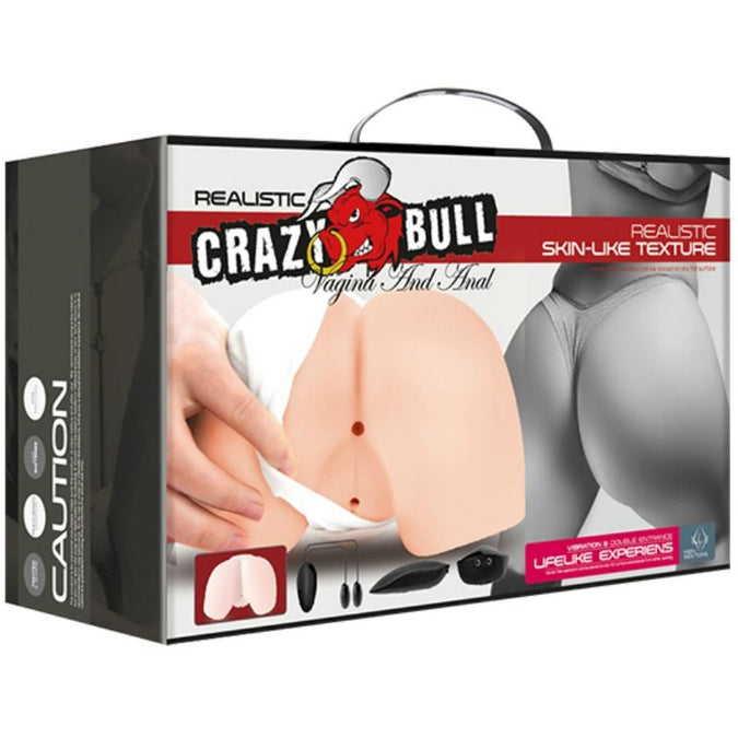 Crazy Bull – realistische Vagina und Anus mit Vibration, Position 4