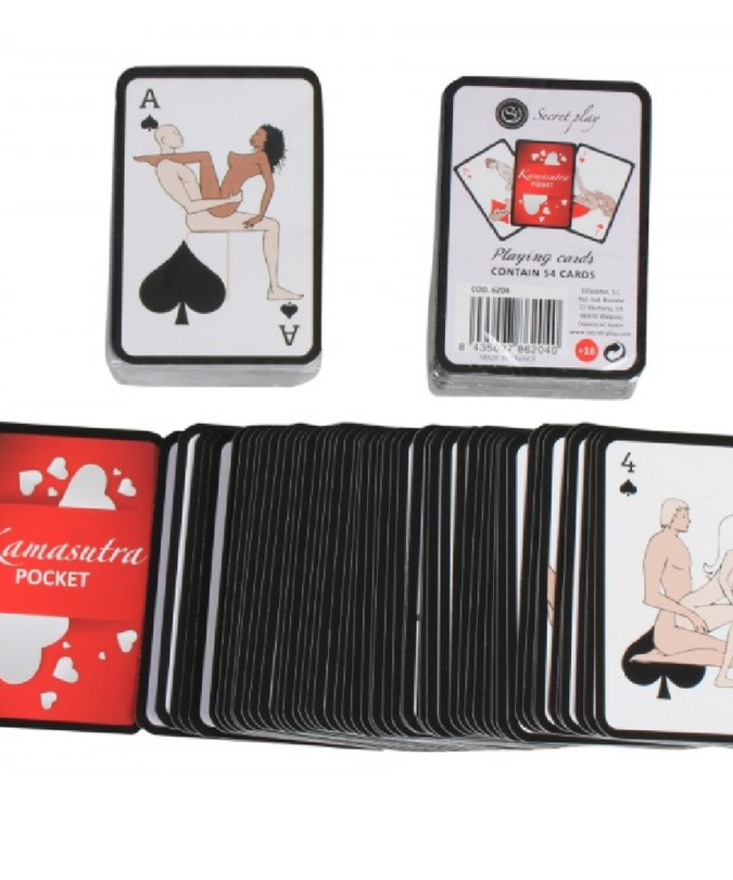 Secretplay – Pocket Kamasutra Spielkarten (es/en/pt/it/fr/de)
