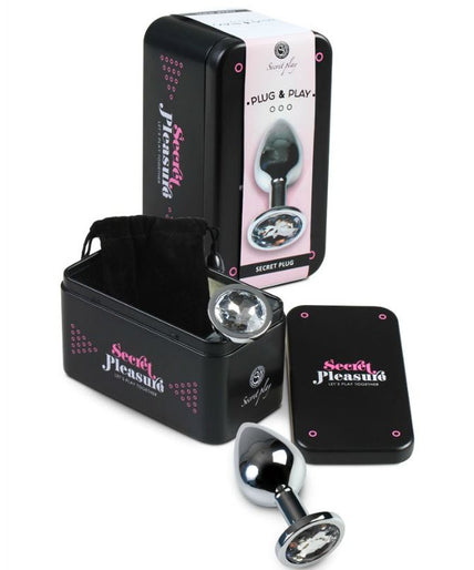 Secretplay – Plug Anal Transparent Aluminum 8 Cm