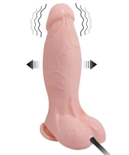 Baile – Realistischer Vibrations- und Aufblasbarer Dildo 18,8 Cm