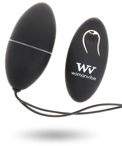 Womanvibe – Alsan Egg Remote Control Black Silicone Black