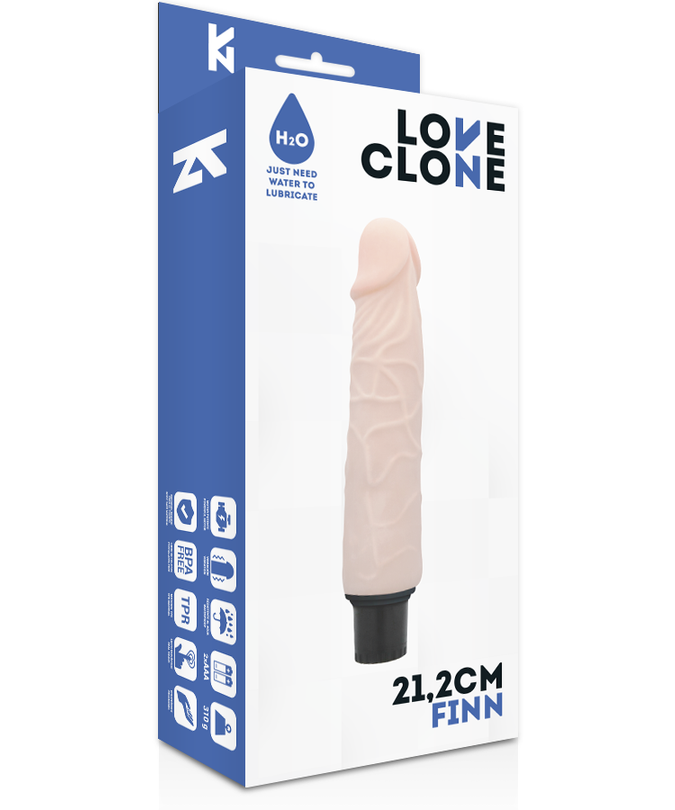 Loveclone – Finn Self Lubrication Vibrator 21.2 Cm -O- 3.8 Cm