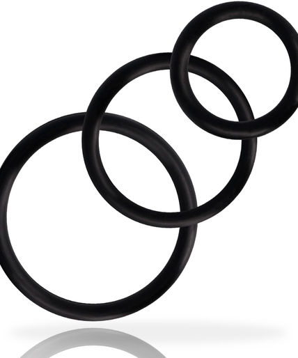 Addicted Toys – Rings Set for Penis Black