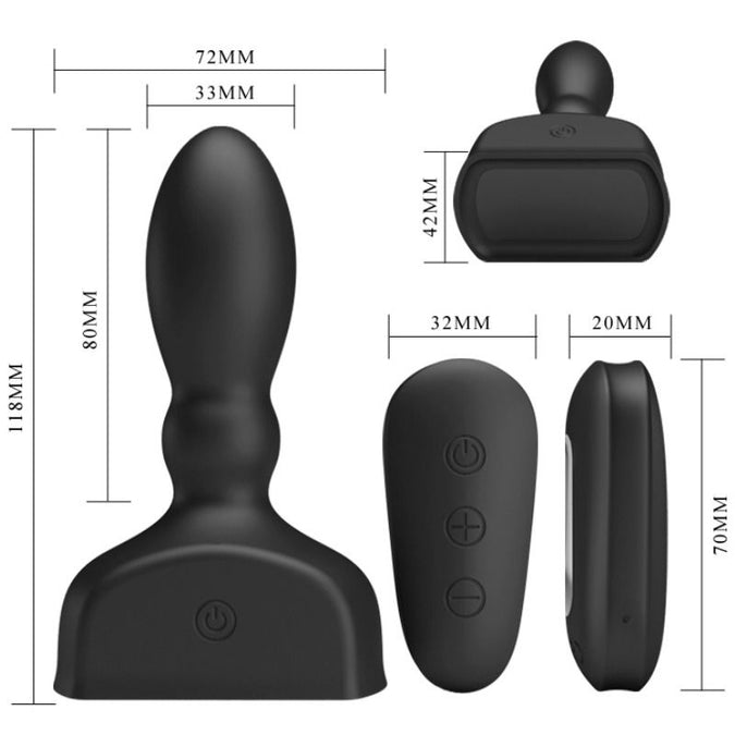 Pleasurements – Pretty Love – Marriel Aufblasbarer Prostata-Vibrator mit Fernbedienung 