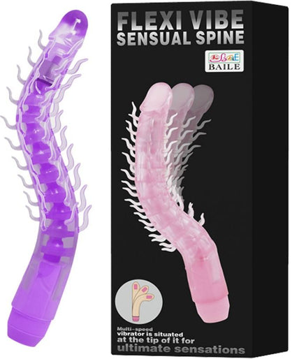 Baile – Flexi Vibe Sinnlicher Wirbelsäulen-biegsamer Vibrationsdildo Lilac 23,5 Cm