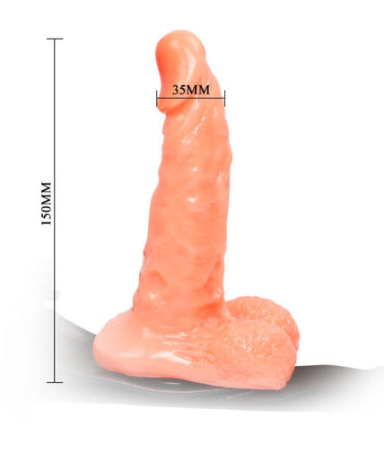 Baile – Harness With Realistic Penis And Ultra Passionate Adjustable Panties 15.5 Cm