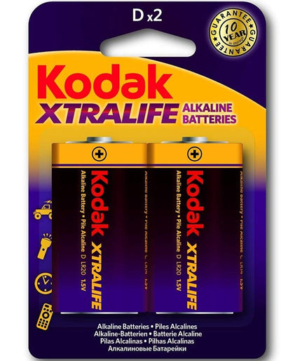 Kodak – Xtralife Alkaline Batteries Lr20 D Lr20 1.5v