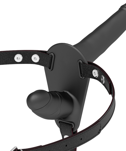 Fetish Submissive Harness – Schwarze Doppelpenetration