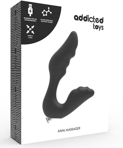 Addicted Toys – Wiederaufladbarer Prostatavibrator Modell 6 – Schwarz