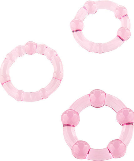 Seven Creations – Set of Three Pink Penis Rings