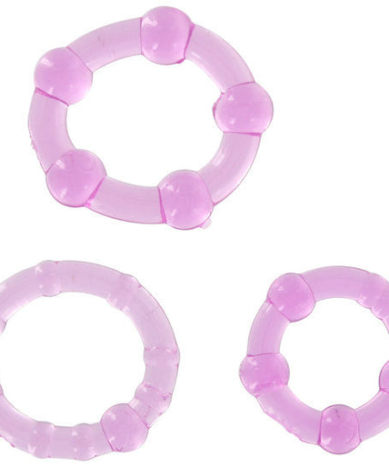 Seven Creations – Set of Three Lilac Penis Rings