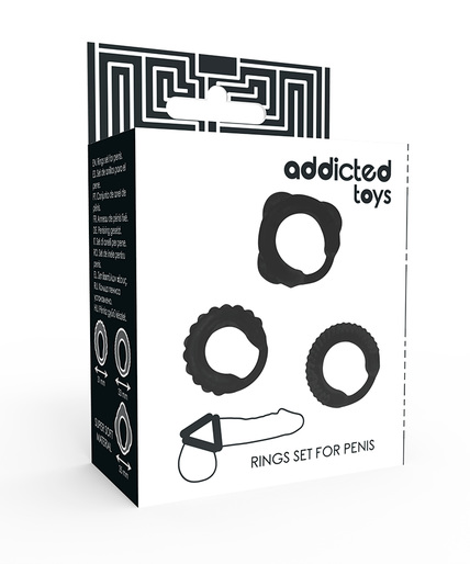 Addicted Toys – C-Ring Set Black