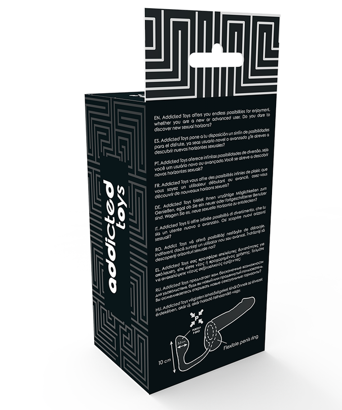 Addicted Toys – Analplug mit schwarzem Penisring