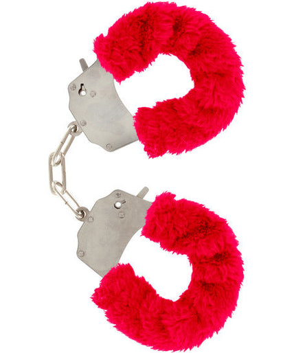 TOYJOY - FURRY FUN CUFFS BONDAGE RED