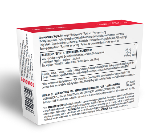 Andropharma Vigor – Libido Enhancing Supplement