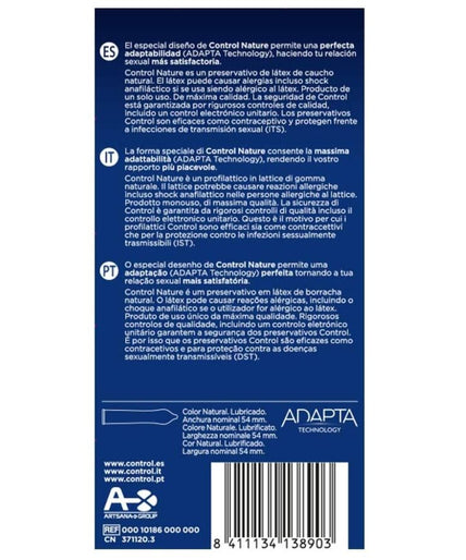 Controle – Adapta Nature Condooms 12 Stuks