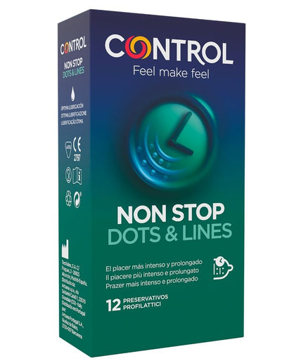 Control – Nonstop Dots EN Lijnen Condooms 12 Stuks