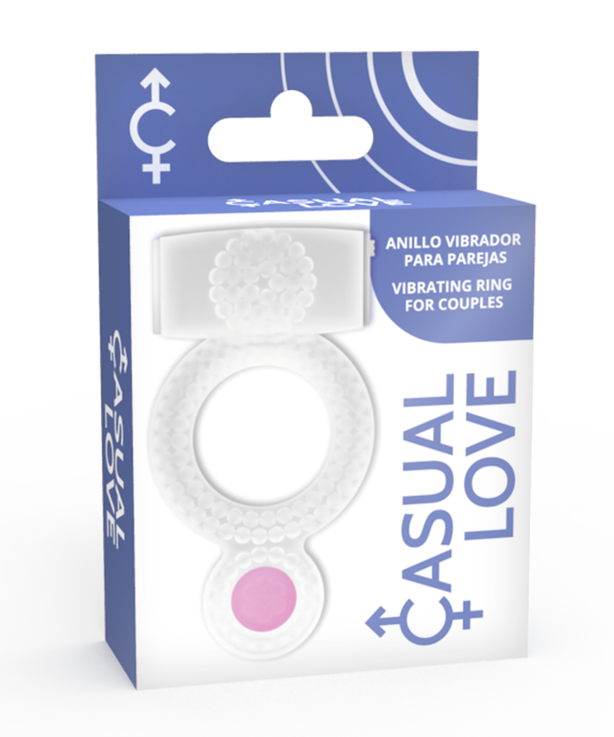 Casual Love – Ring Vibrerend Dubbele Pleasure Transparant