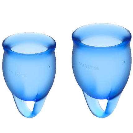 Satisfyer – Feel Confident Menstrual Cup Dark Blue 15 + 20 Ml