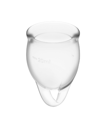Satisfyer – Feel Confident Menstrual Cup Clear 15 + 20 Ml