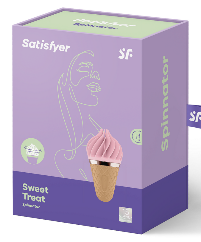 Satisfyer – Sweet Treat Spinnator Bruin & Roze
