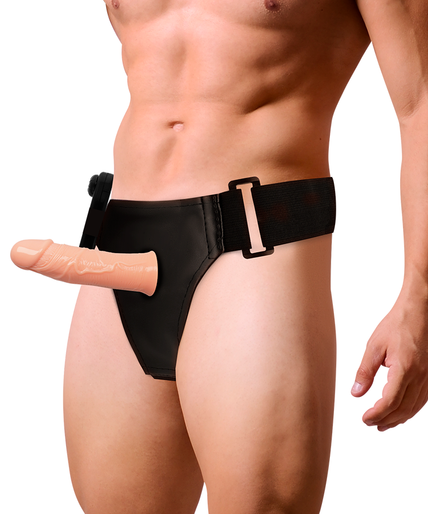Anziehungsgeschirr – Gregory Hollow Rnes mit Vibrator 16,5 cm – O – 4,3 cm