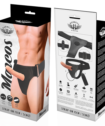 Gurtzeug-Anziehung – Rnes Hollow Rahmen mit Vibrator 15 cm – O – 5 cm