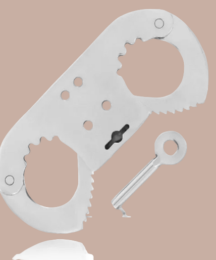 Metal Hard – Daumenschelle Metall Fingerhandschellen – Edelstahl