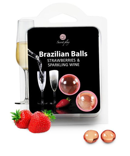 Secretplay – Strawberry and Champagne Brazilian Balls Set