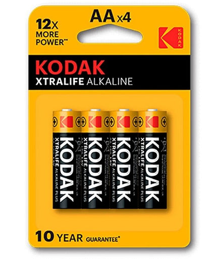 Kodak – Xtralife Alkaline Battery Aa Lr6 Blister * 4