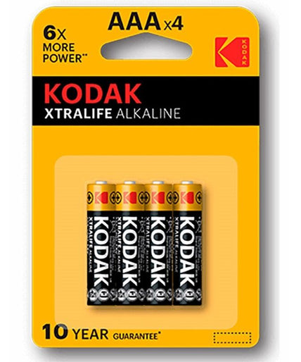 Kodak – Xtralife Alkaline Battery Aaa Lr03 Blister * 4