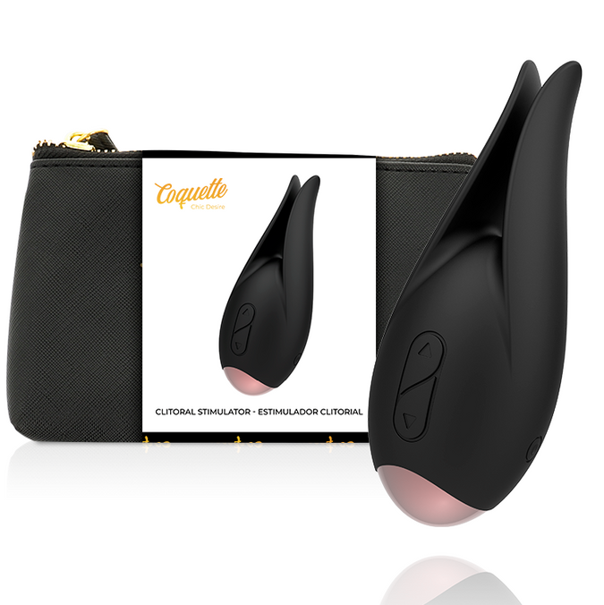 Coquette Chic Desire – Clitorial Stimulator Black / Gold Flower