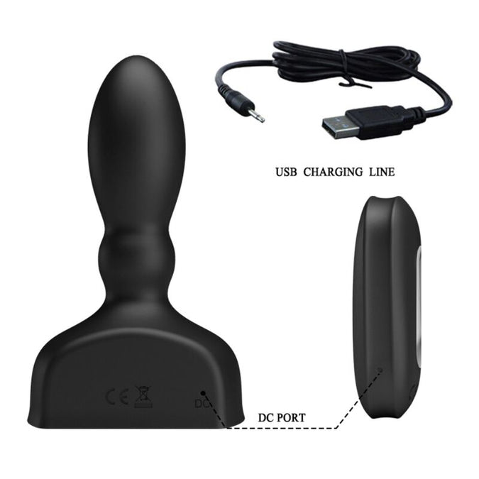 Mr Play – Black Inflatable Anal Plug Remote Control