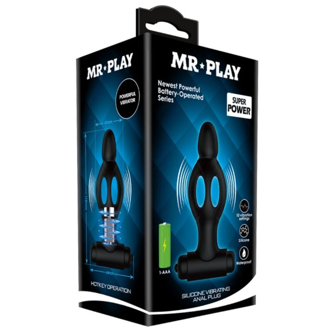 Mr Play – Silicone Anal Plug with Vibration