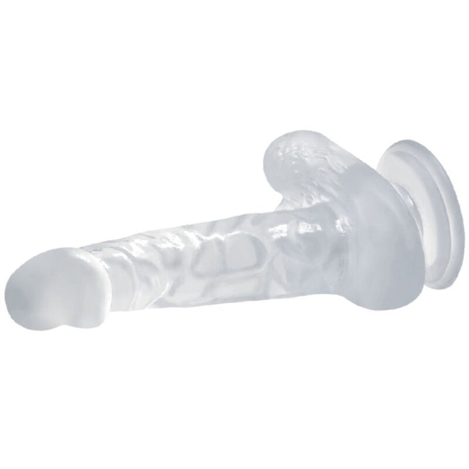 Baile – Realistische dildo met zuignap en testikels 16,7 cm transparant