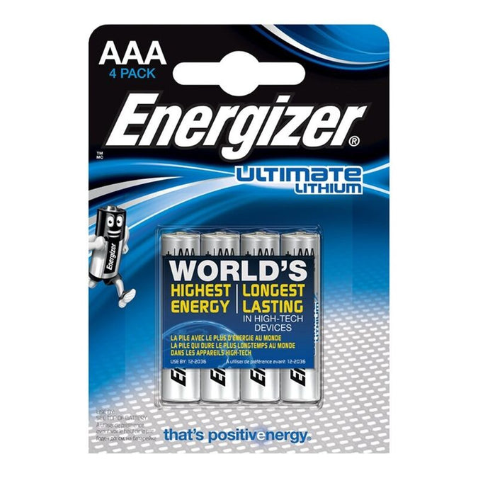 Energizer – Ultimate Lithium Aaa L92 Lr03 1,5v *4
