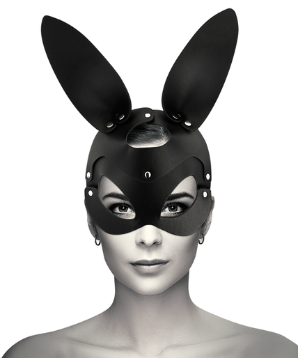 Coquette Chic Desire – Vegane Leder Maske mit Bunny Ohren