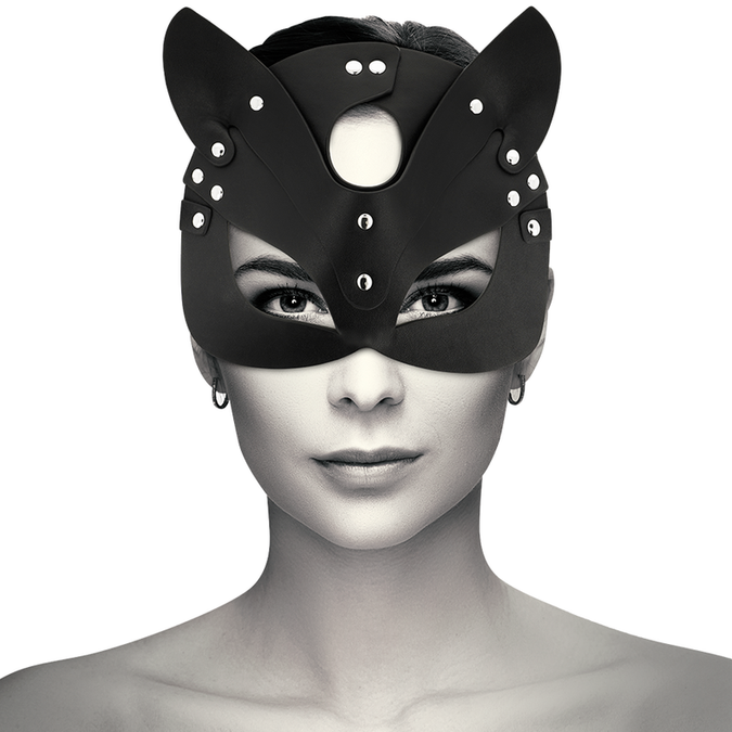 Coquette Chic Desire – Vegane Leder Maske mit Bunny Ohren