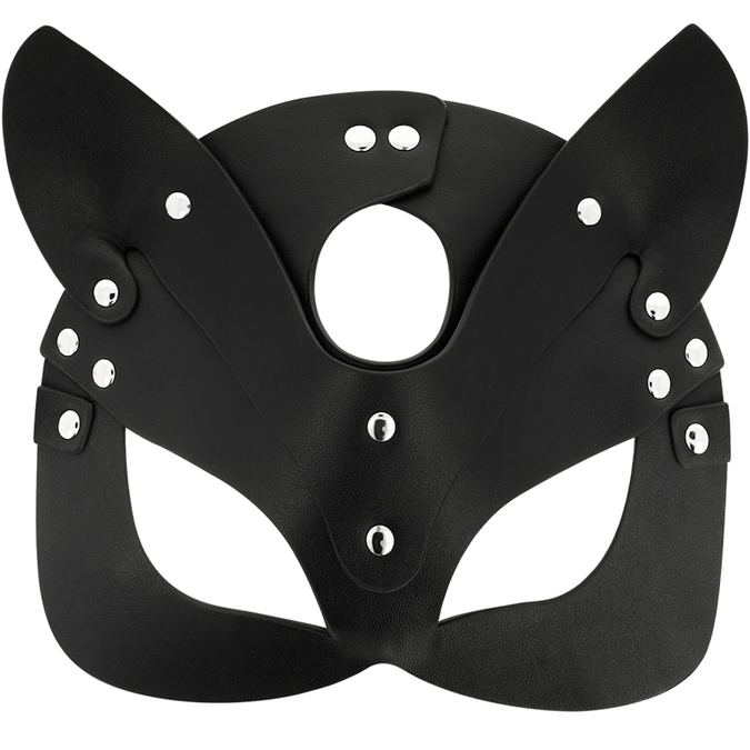 Coquette Chic Desire – Vegane Leder Maske mit Bunny Ohren