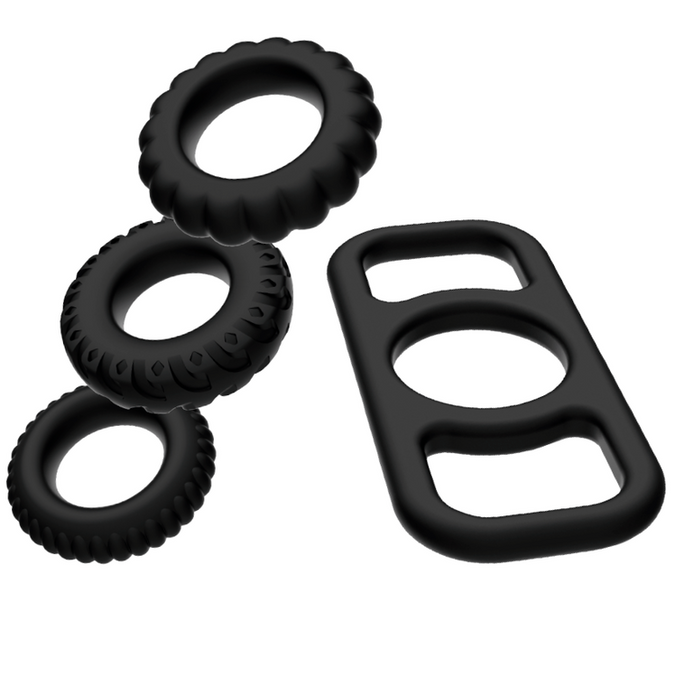 Addicted Toys – Cockring-Set, 4 Teile