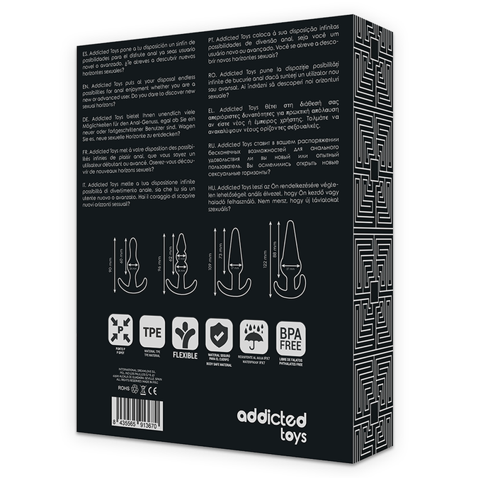 Pleasurements – Addicted Toys – Set 4 Analplugs