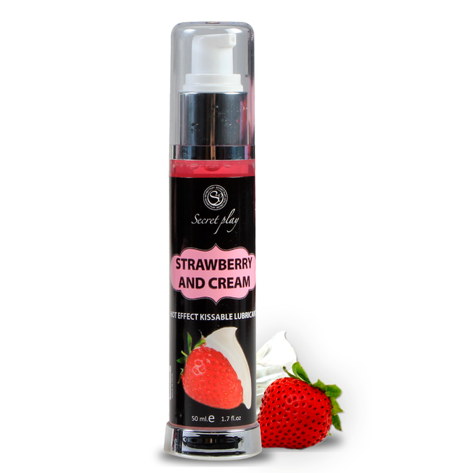 Secretplay – Lubricant 2-1 Heat Effect Strawberry & Cream 50 Ml