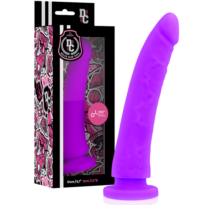 Pleasurements – Delta Club – G-Spot Dildo Medisch Siliconen 17 Cm Ø 3 Cm | Lila